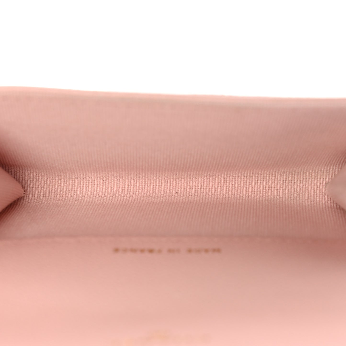 Caviar Quilted Flap Card Holder Wallet Light Pink