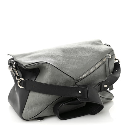 Loewe Calfskin XL Puzzle Bag Grey Black 3 of 10