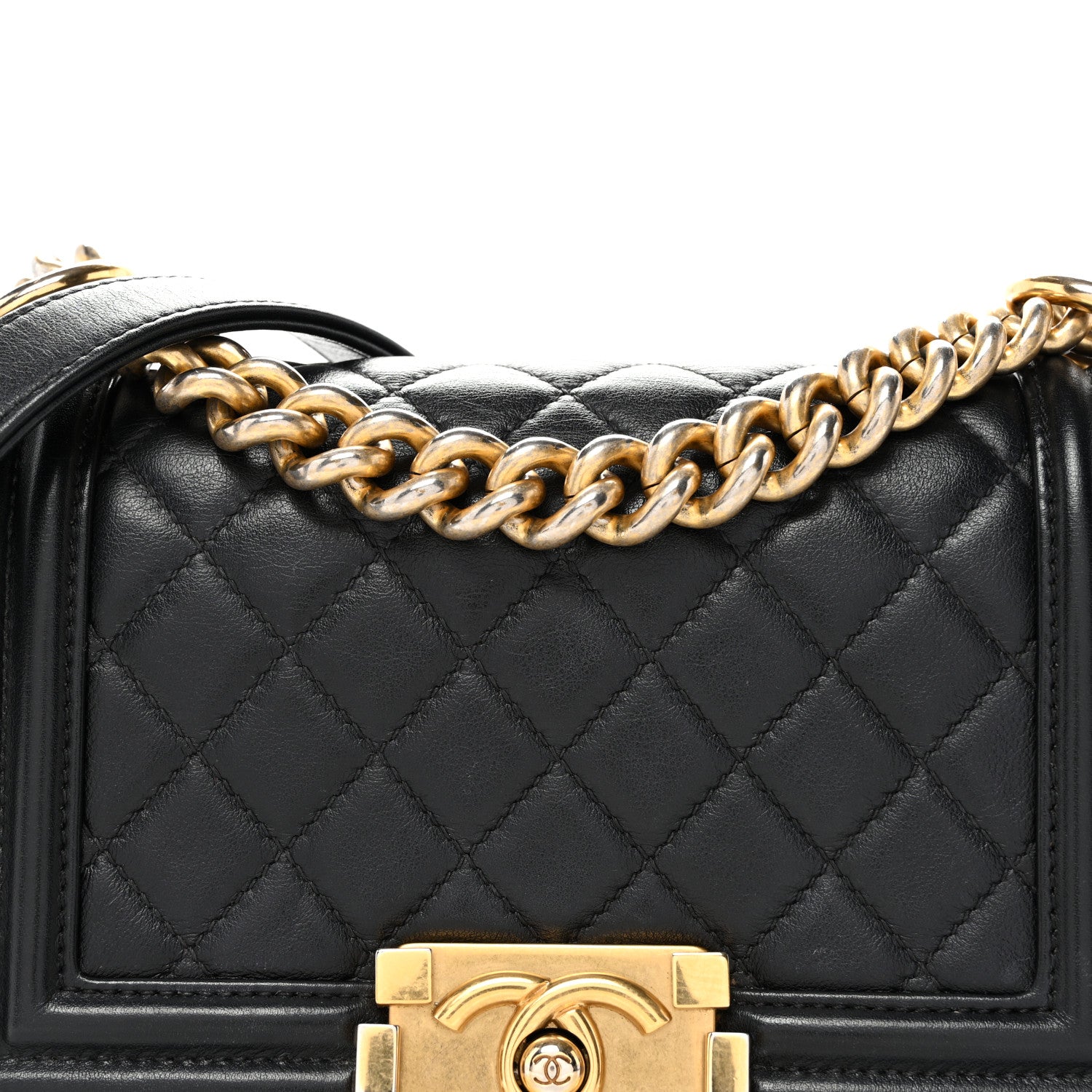 Chanel Lambskin Quilted Small Boy Flap Black 7 of 9
