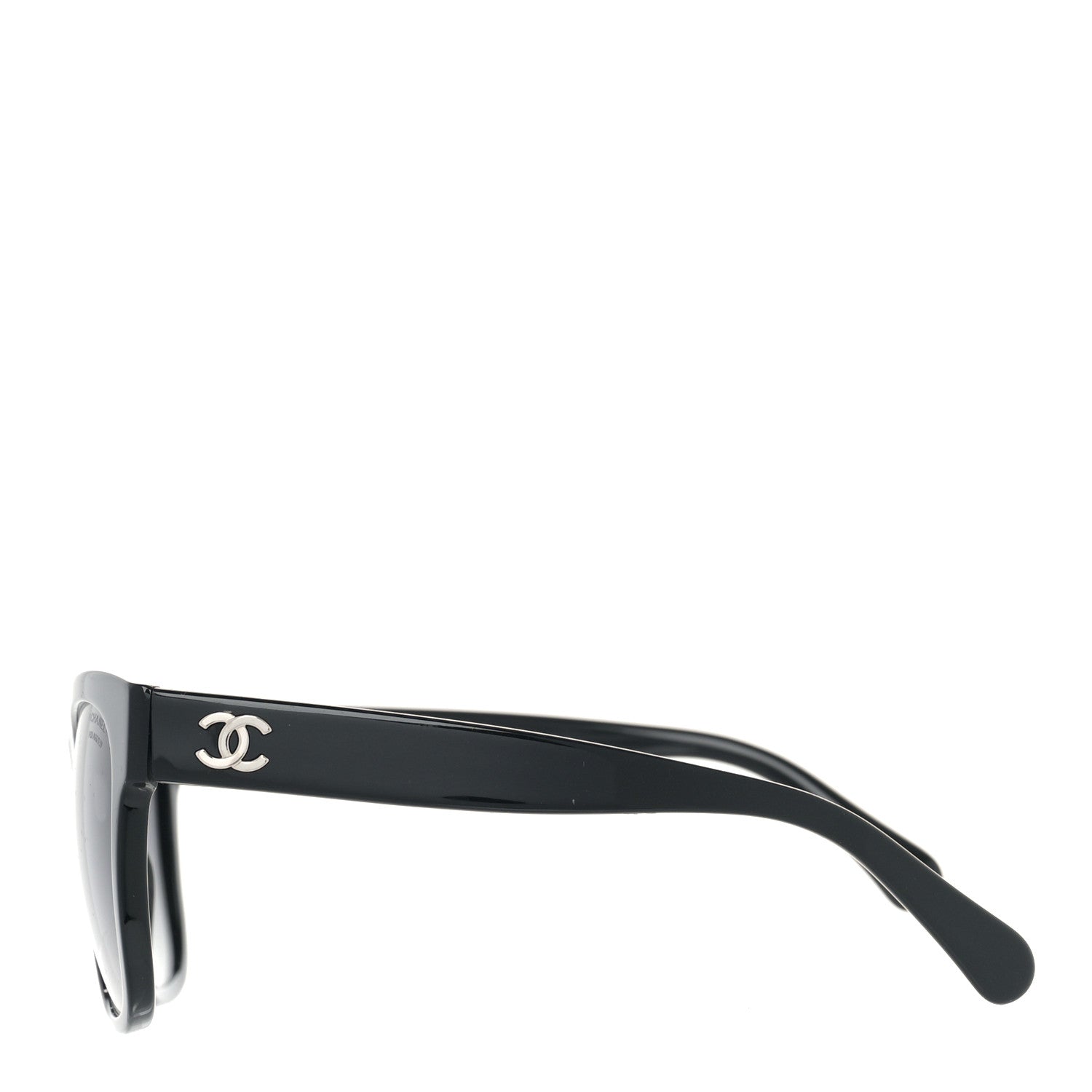 Chanel Acetate Polarized Square CC Sunglasses 5380 Black 2 of 7