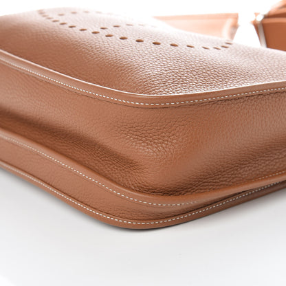 Hermes Taurillon Clemence Evelyne III GM Gold 9 of 10