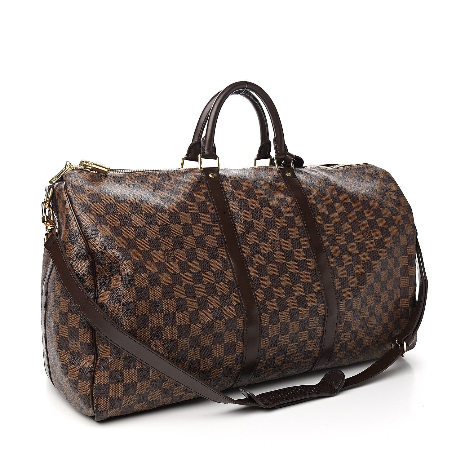 Louis Vuitton Damier Ebene Keepall Bandouliere 55 2 of 14