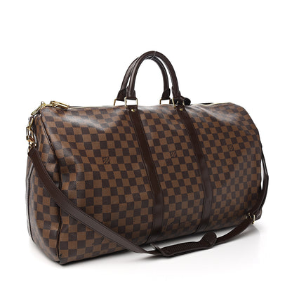 Louis Vuitton Damier Ebene Keepall Bandouliere 55 2 of 14