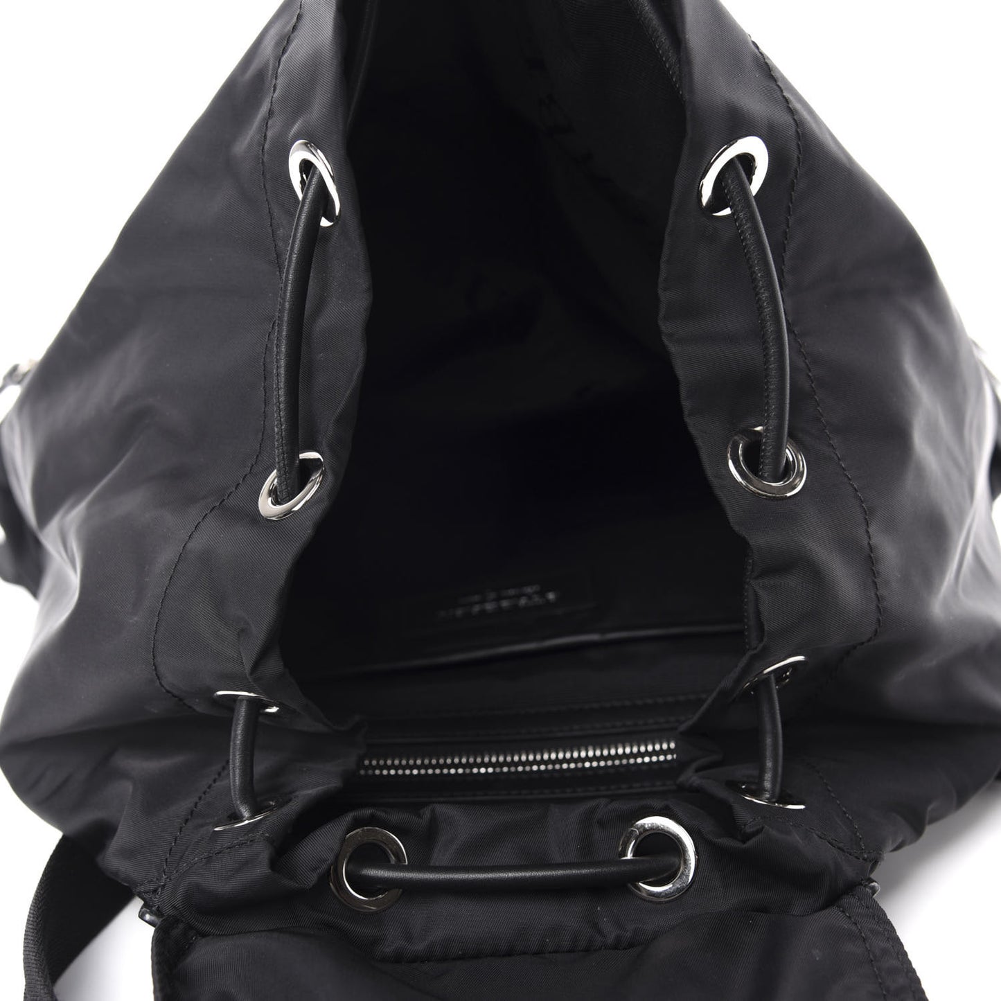 Technical Nylon Large Rucksack Backpack Black