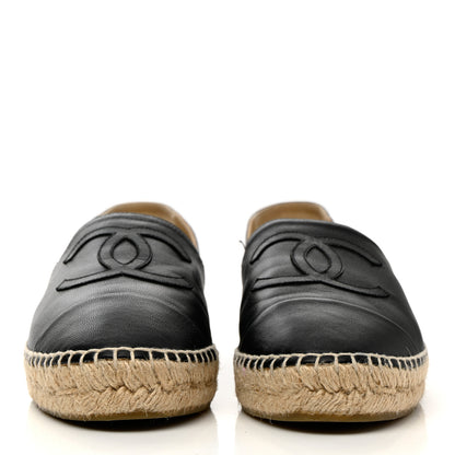 Chanel Lambskin CC Espadrilles 40 Black 2 of 16