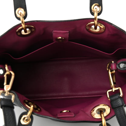 Christian Dior Bullcalf Medium Diorissimo Tote Black Rose Indien 5 of 9