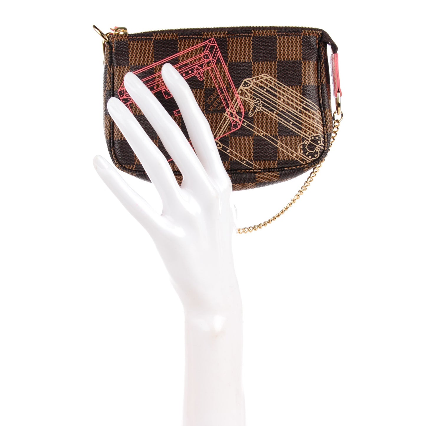 Damier Ebene 2014 Christmas Animation Mini Pochette Accessories