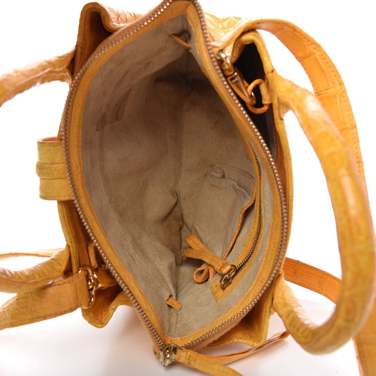 Nancy Gonzalez Crocodile Mini Cristina Satchel Yellow 5 of 13