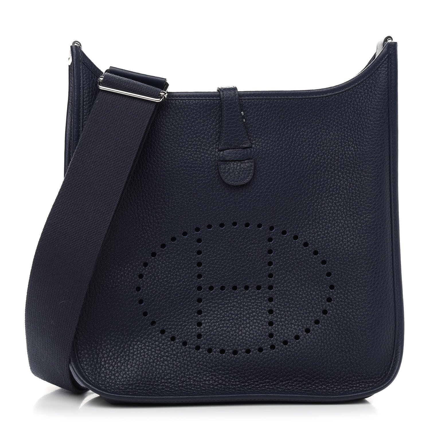 Hermes Taurillon Clemence Evelyne III PM Bleu Nuit 1 of 13