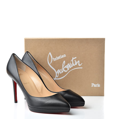 Christian Louboutin Shiny Nappa Pigalle Plato 100 Pumps 42 Black 9 of 9