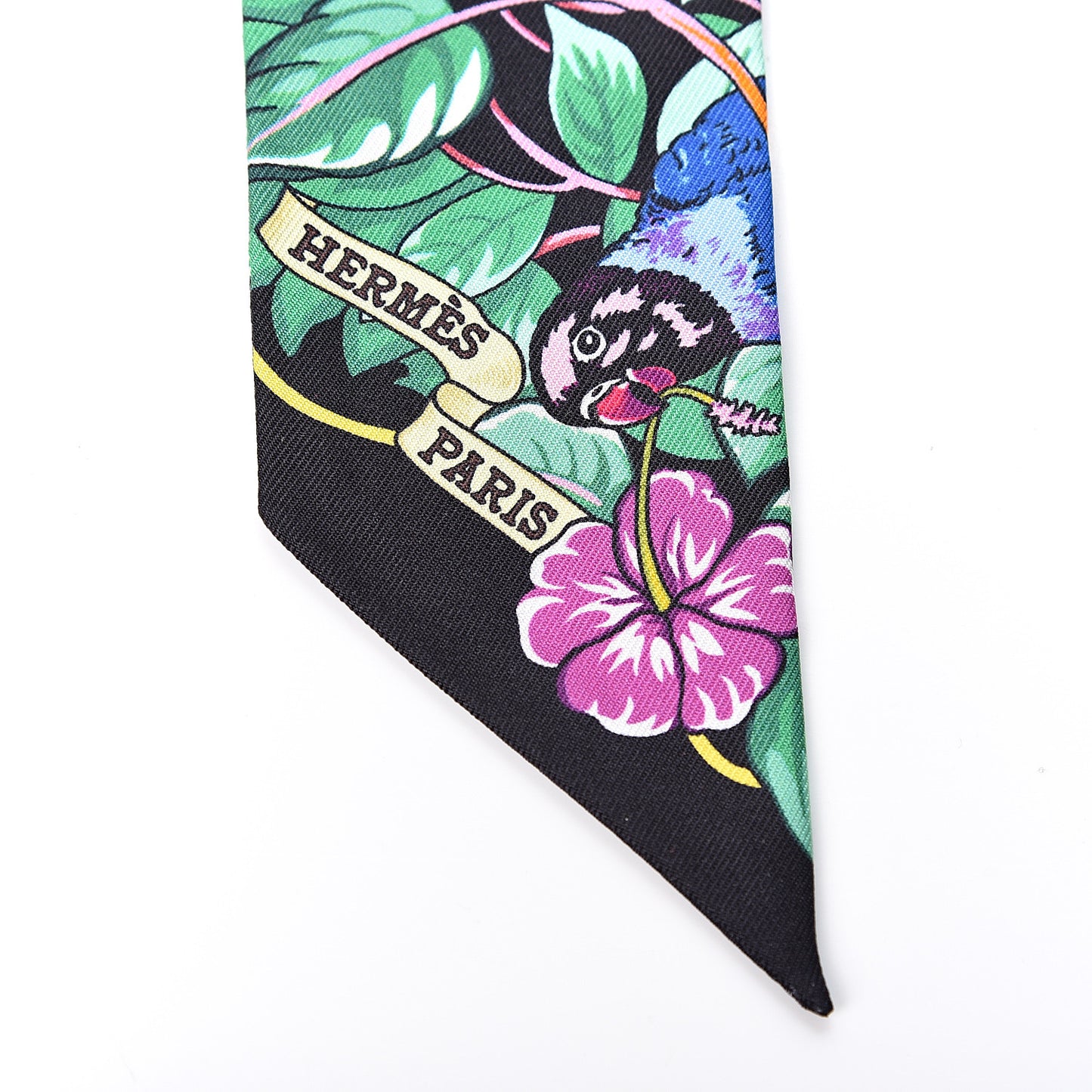Silk Jungle Love Love Twilly Black Vert Rose Vif