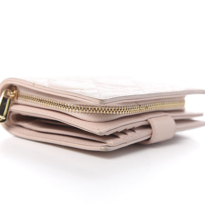 Christian Dior Lambskin Cannage Lady Dior Eden Wallet Light Pink 9 of 11