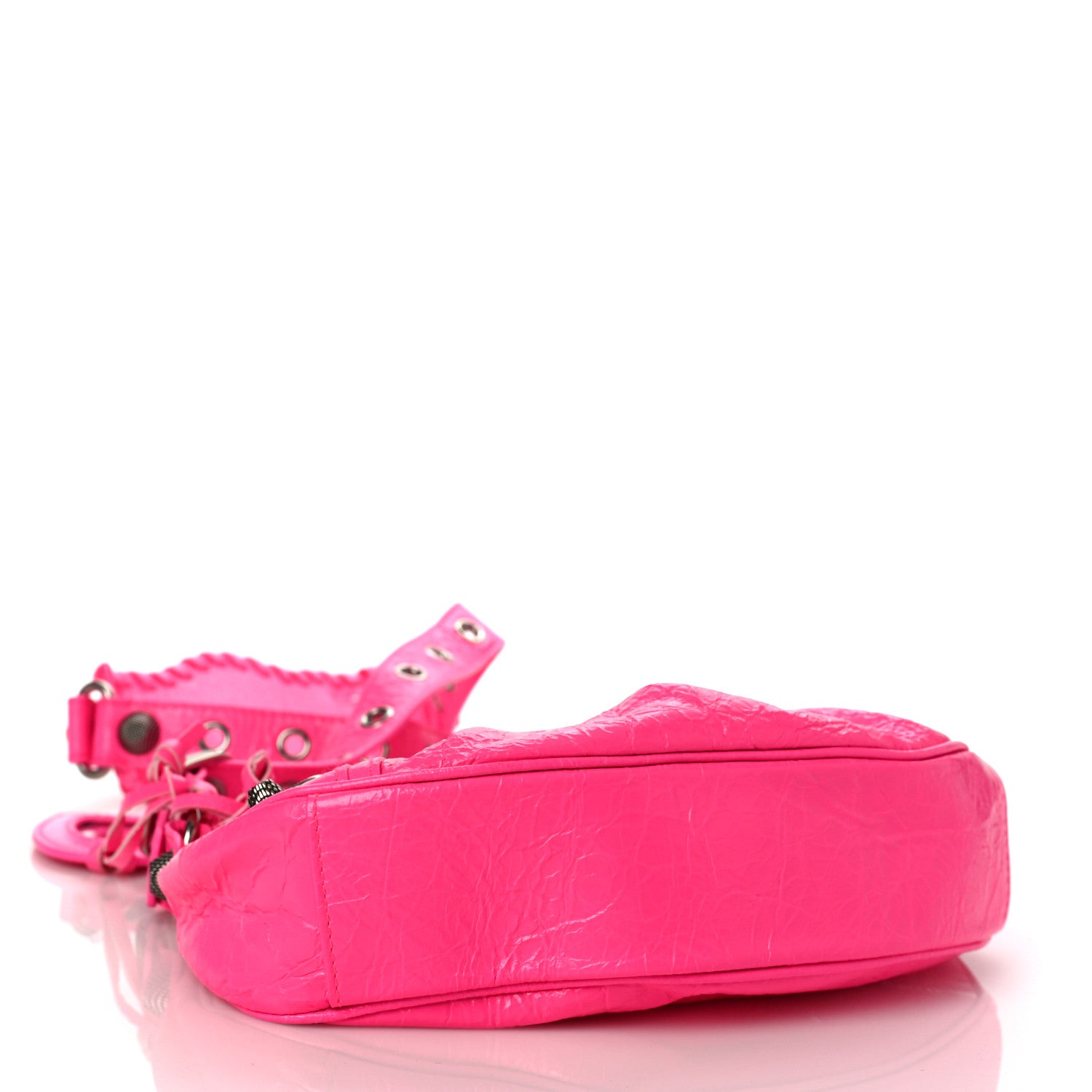 Balenciaga Agneau Arena Le Cagole Shoulder Bag XS Fluo Pink 4 of 8