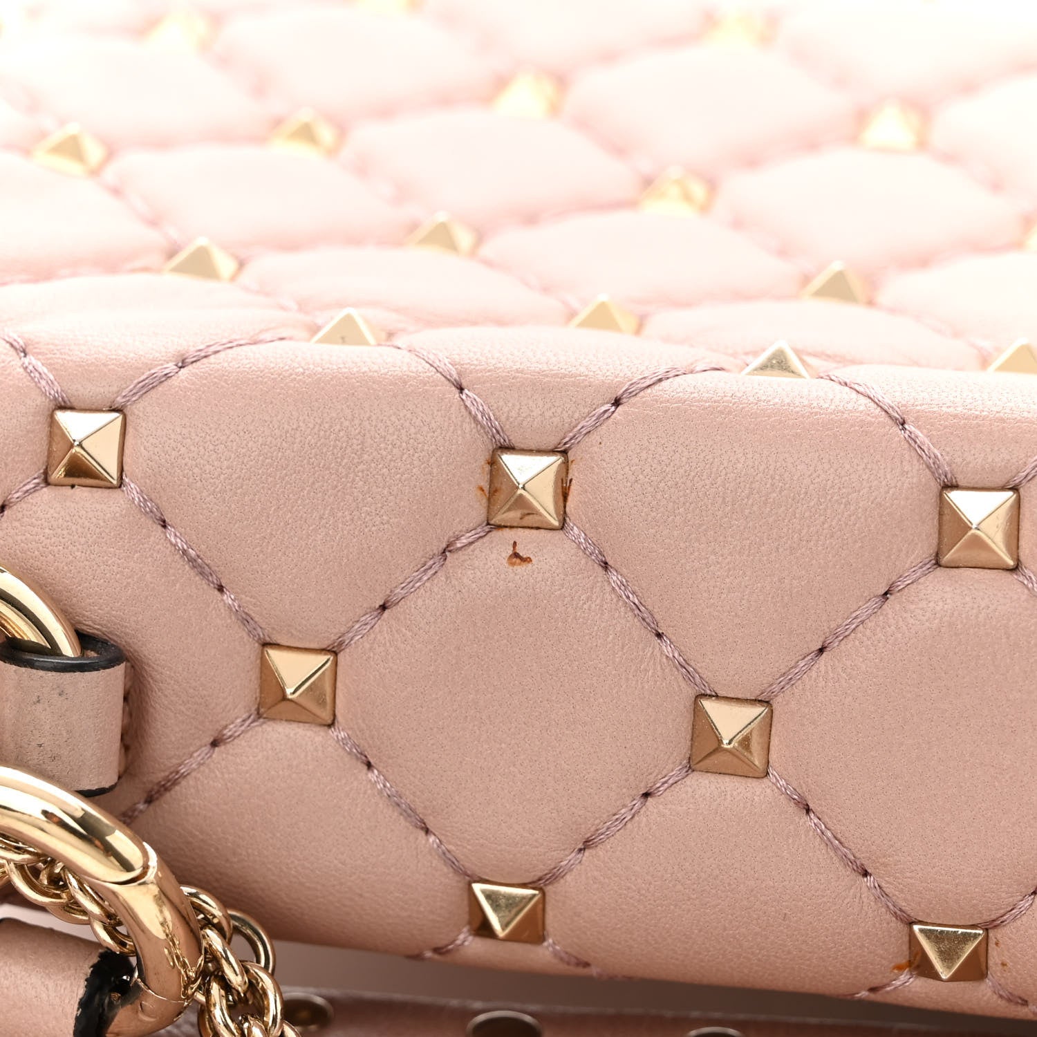 Valentino Garavani Nappa Small Rockstud Spike Shoulder Bag Water Rose 12 of 15
