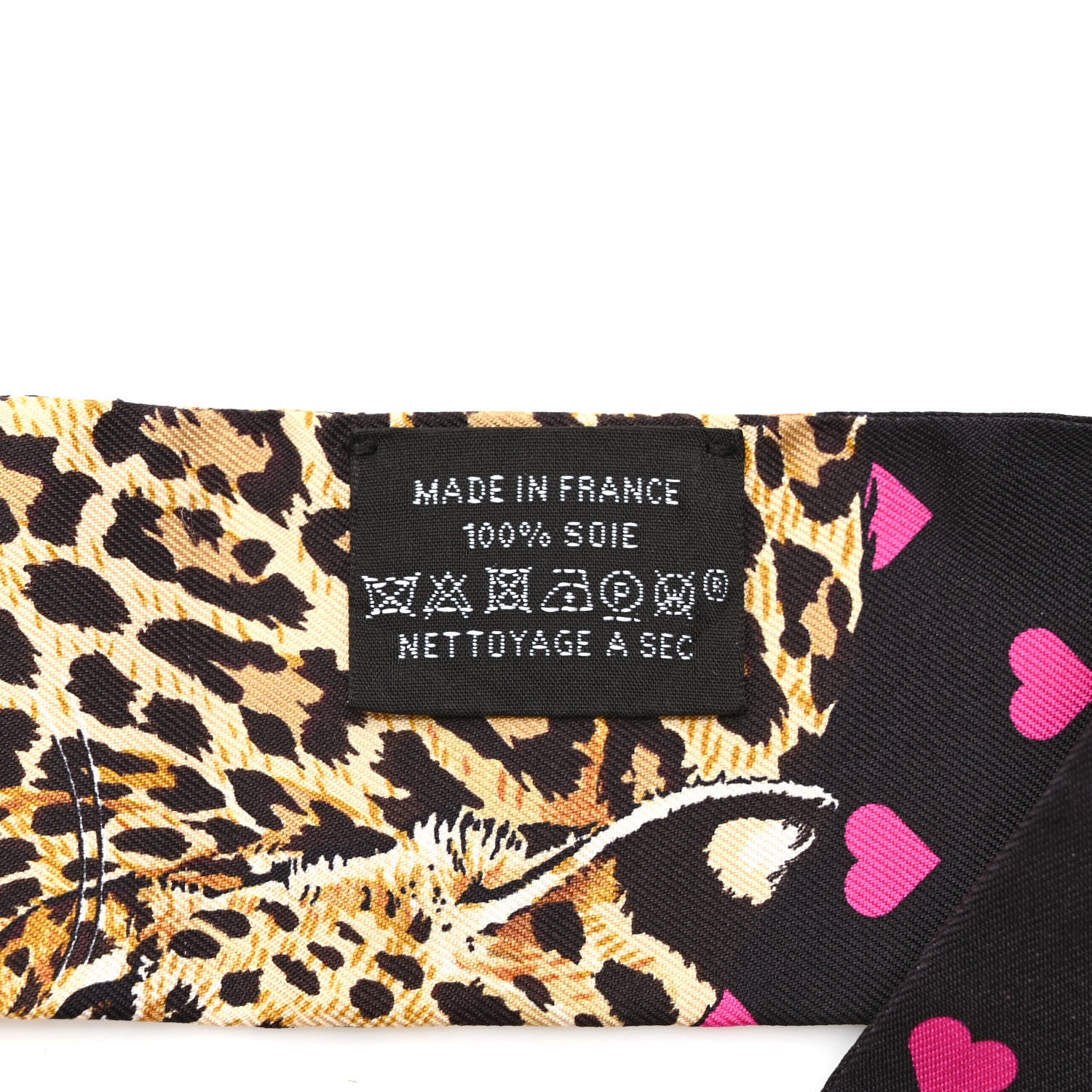 Hermes Silk Jungle Love Love Twilly Black Vert Rose Vif 4 of 4