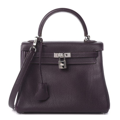 Hermes Togo Kelly Retourne 25 Raisin 1 of 18