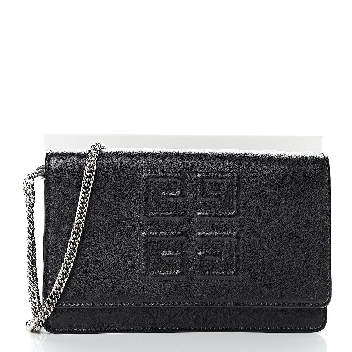 Givenchy Lambskin Emblem Chain Wallet Black 13 of 13