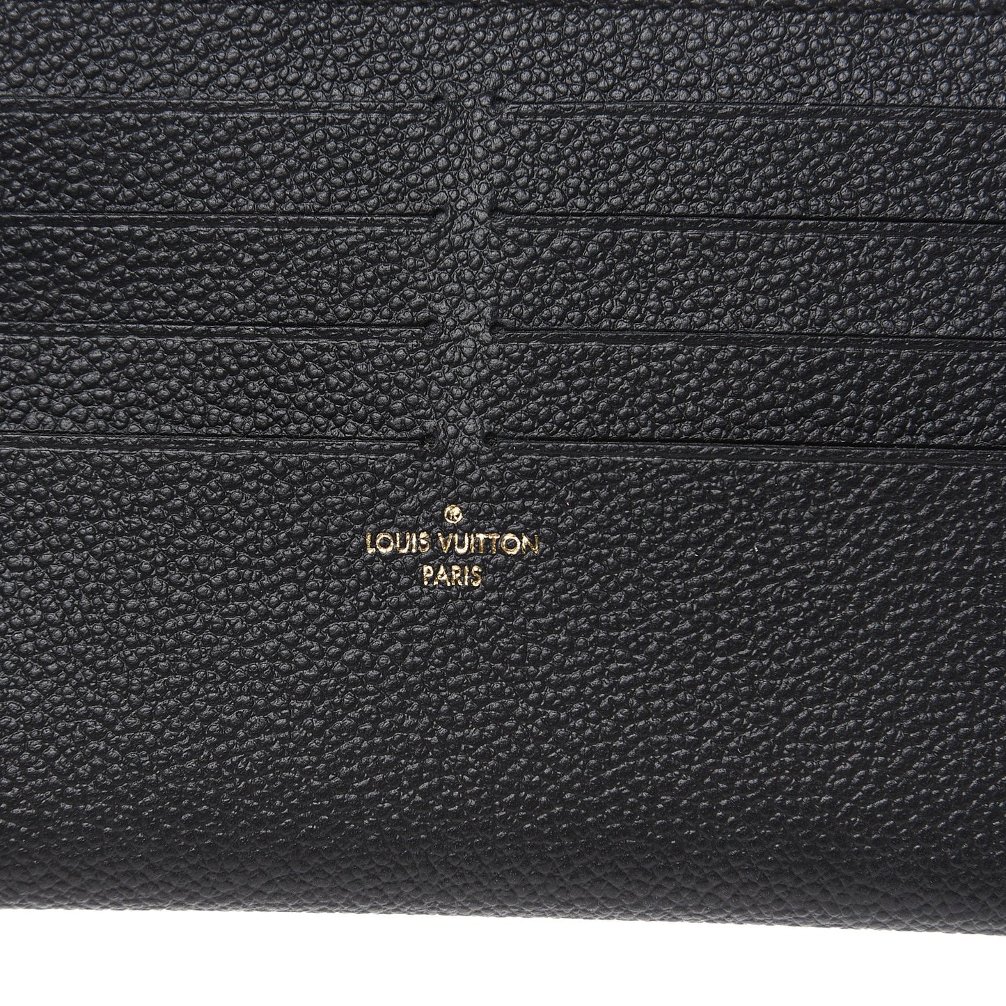 Calfskin Felicie Chain Wallet Card Holder Insert Black