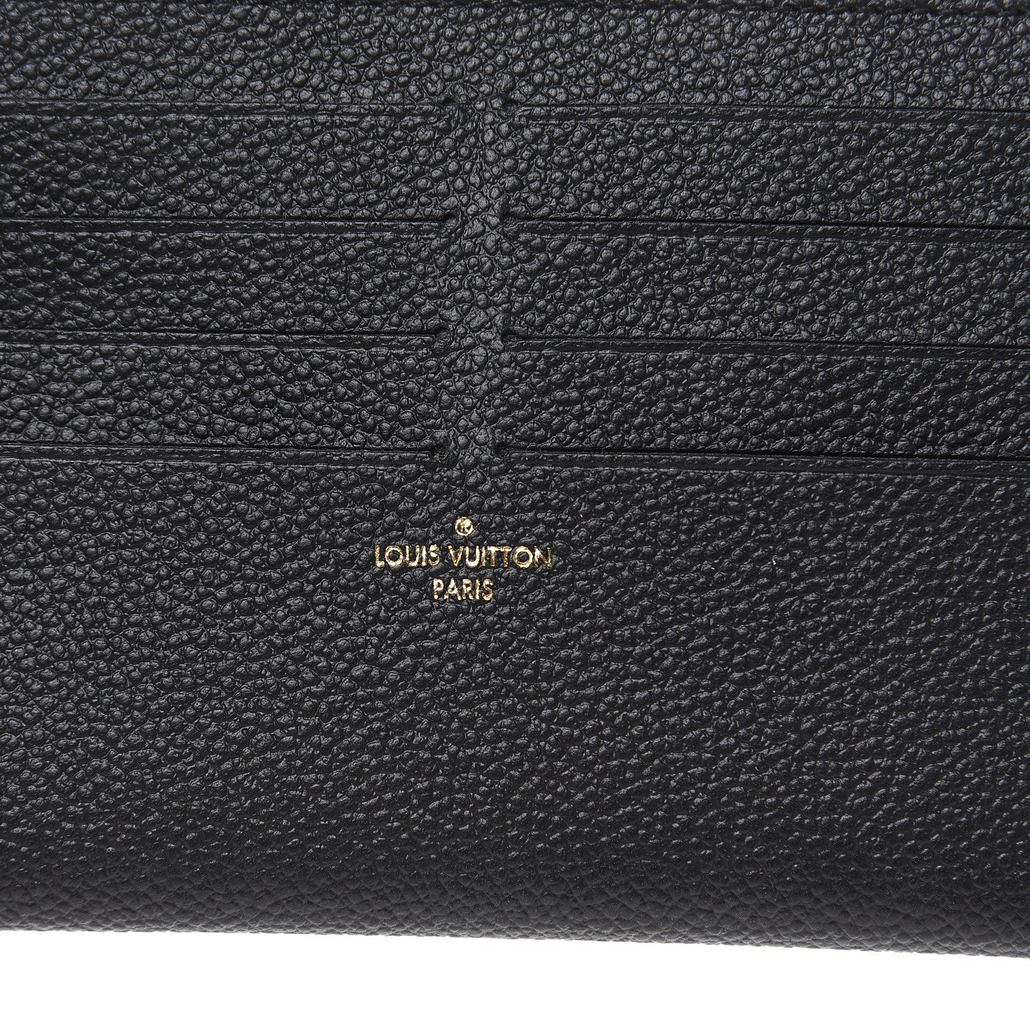 Louis Vuitton Calfskin Felicie Chain Wallet Card Holder Insert Black 6 of 6