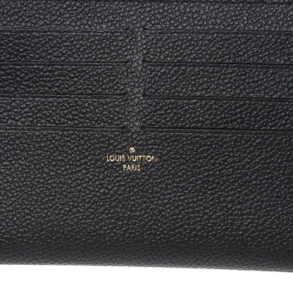 Louis Vuitton Calfskin Felicie Chain Wallet Card Holder Insert Black 6 of 6