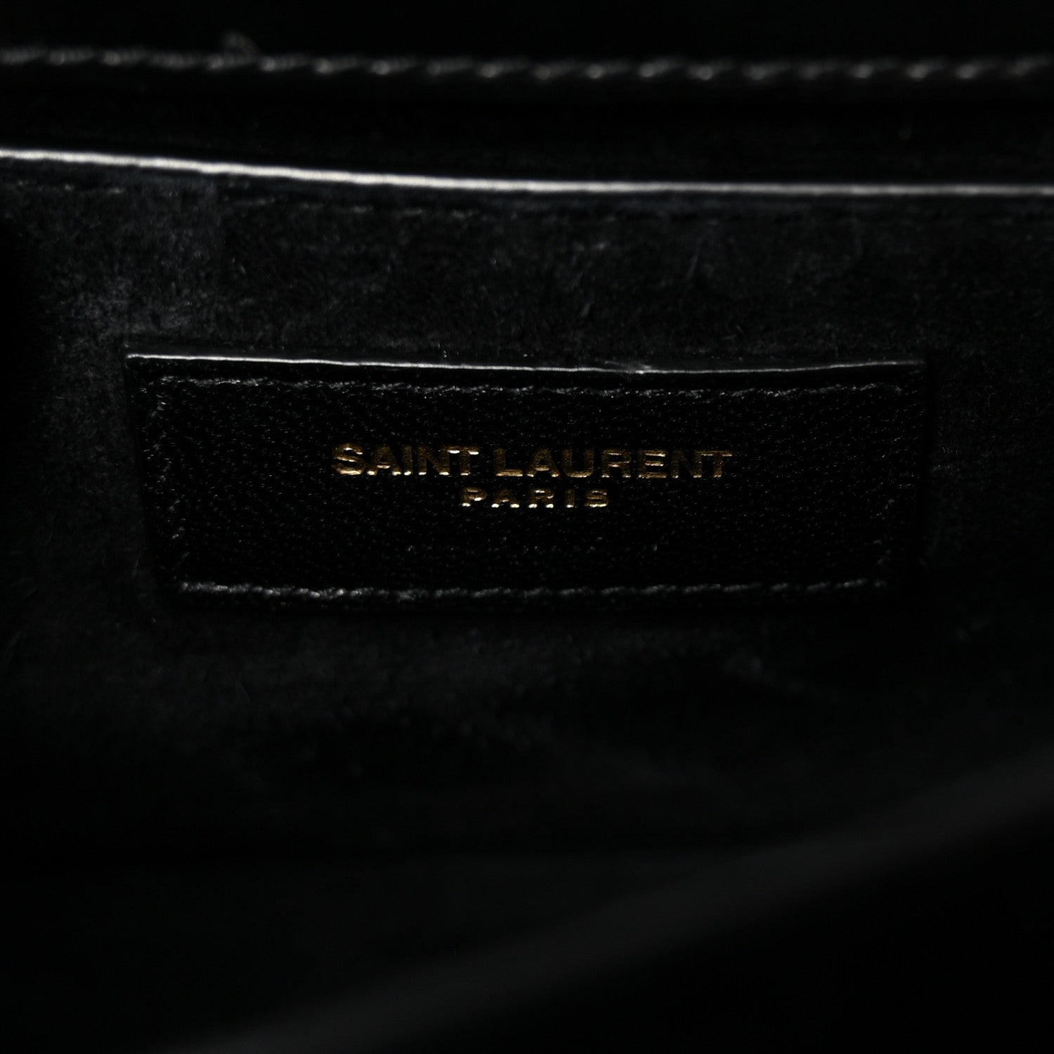 Saint Laurent Calfskin Medium Monogram Sunset Black 6 of 9
