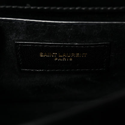Saint Laurent Calfskin Medium Monogram Sunset Black 6 of 9