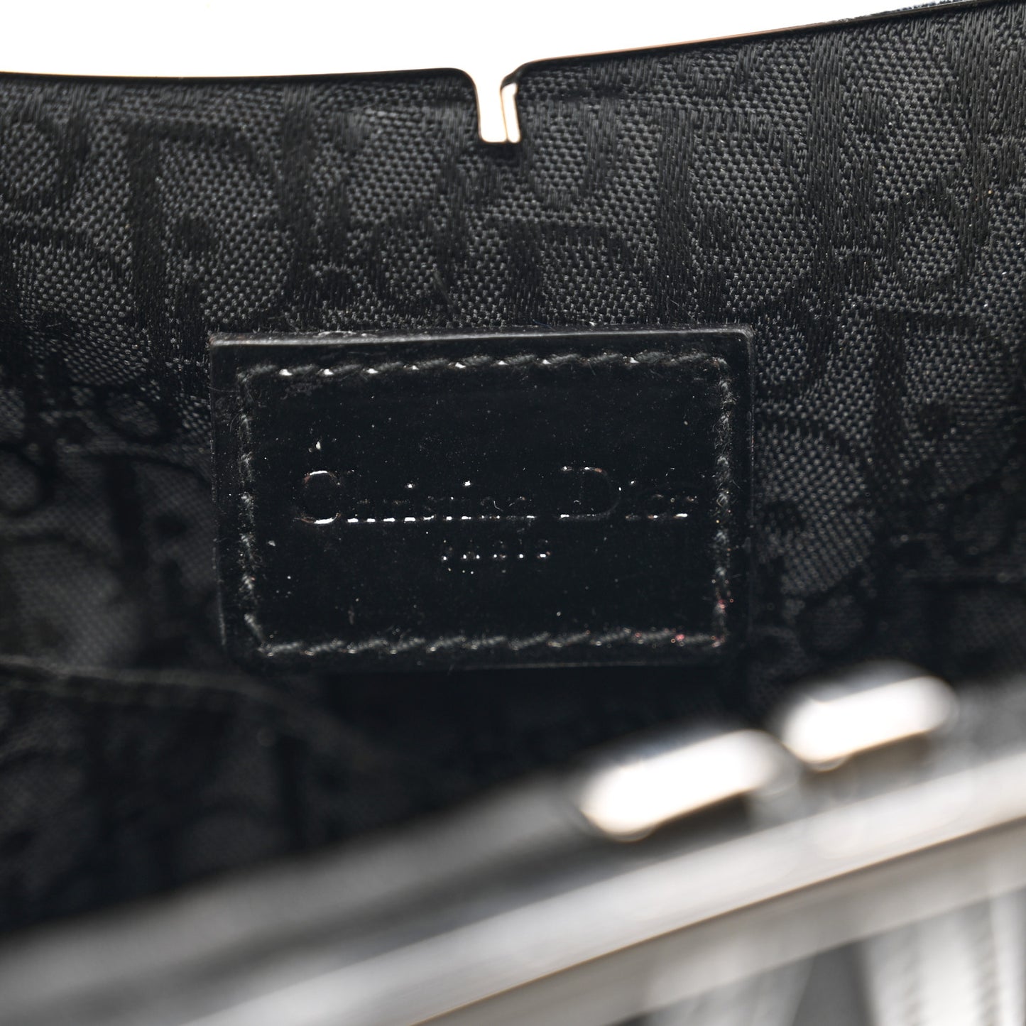 Satin Mini Frame Saddle Black