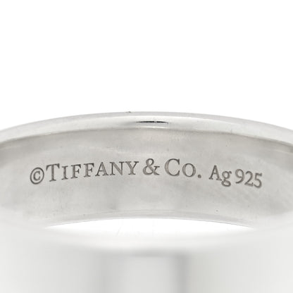Tiffany Sterling Silver Diamond Return to Tiffany Narrow Ring 63 10.5 4 of 4