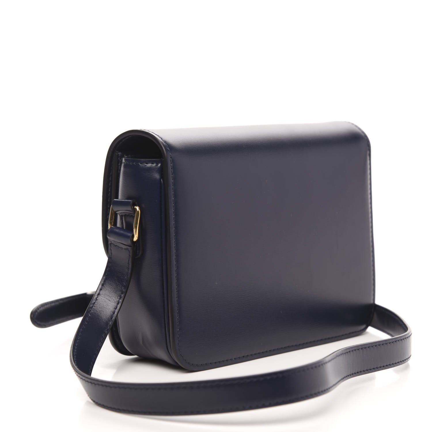 Celine Shiny Calfskin Teen Triomphe Dark Blue 3 of 8