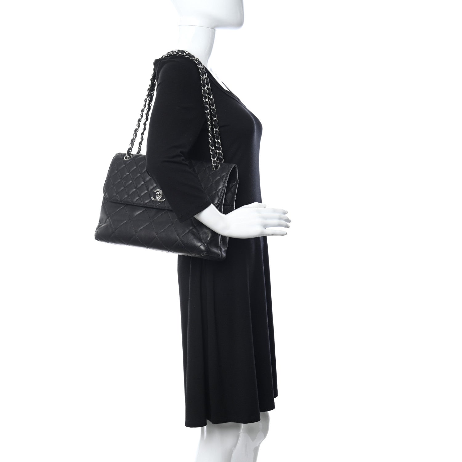 Chanel Calfskin Quilted In The Business Flap Bag Black 2 of 10