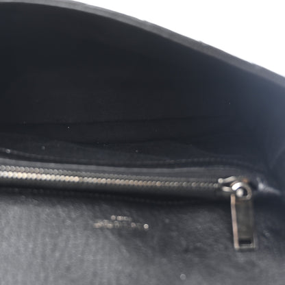Saint Laurent Sheepskin Matelasse Chevron Monogram Medium College Bag Black 5 of 10