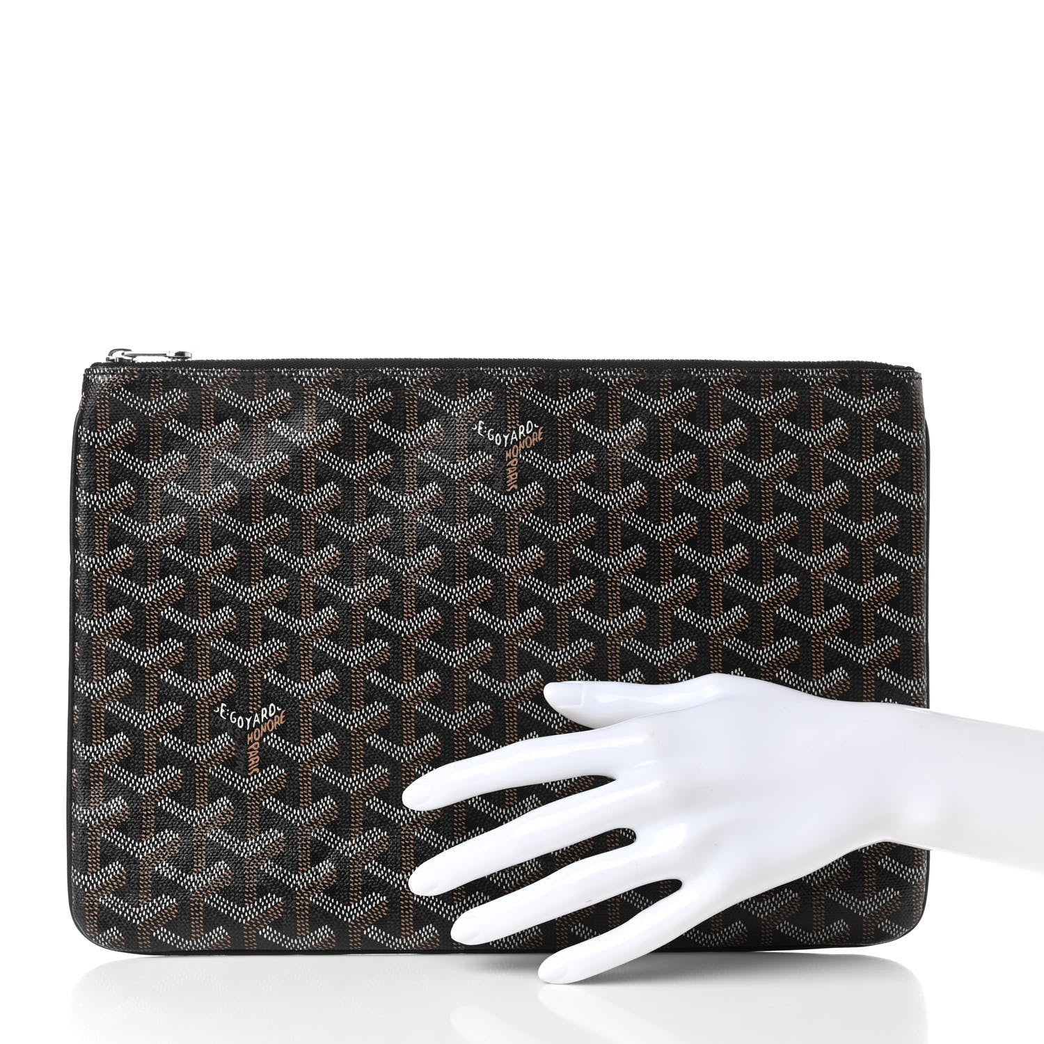 Goyard Goyardine Senat Pochette MM Black 2 of 6