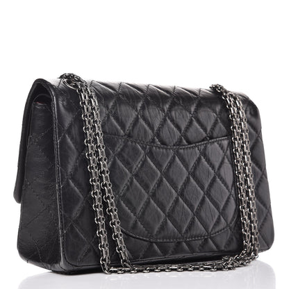 Chanel Aged Calfskin Quilted 2.55 Reissue 226 Flap Black 3 of 9