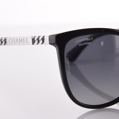 Chanel Chain Polarized Sunglasses 5352-A Black 7 of 8