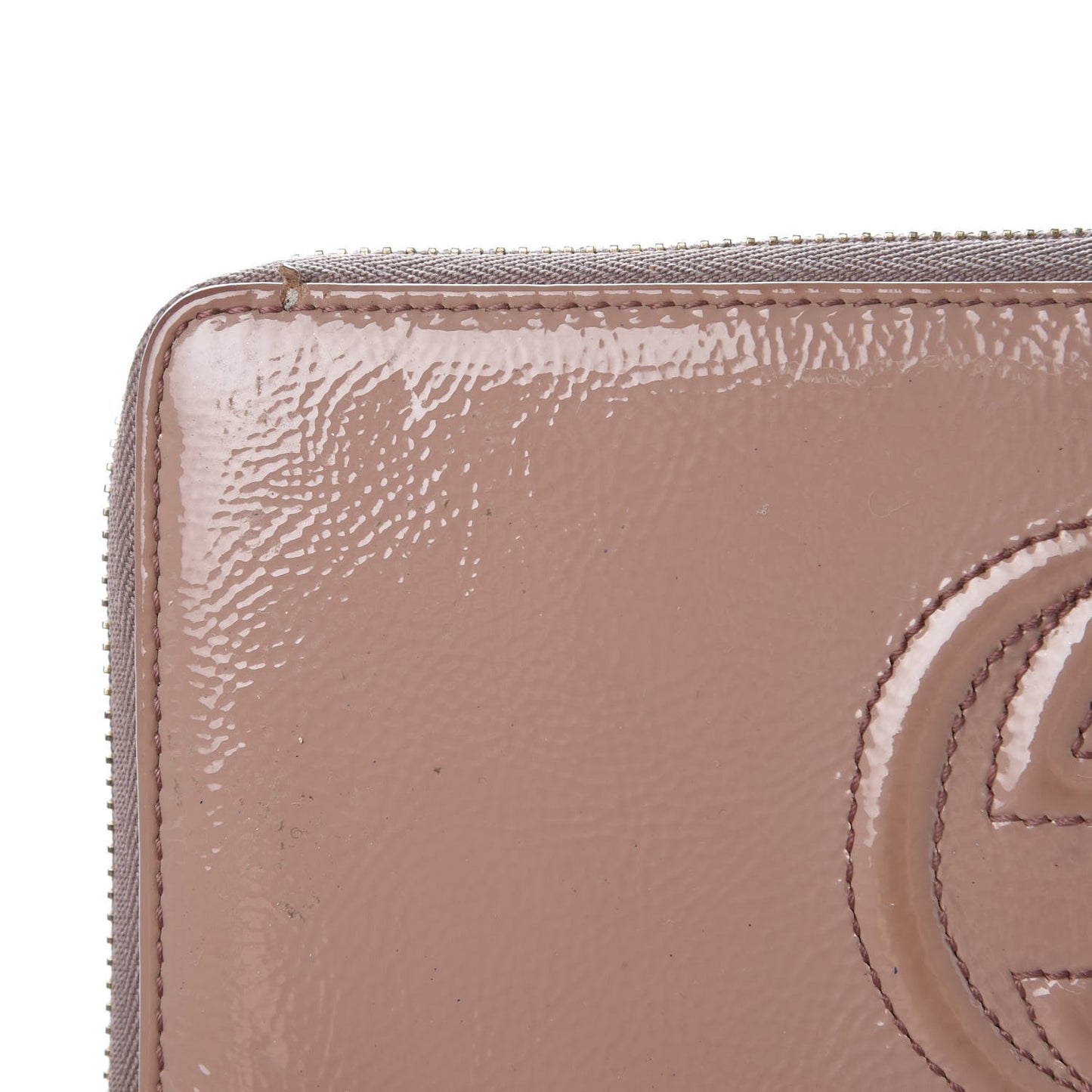 Patent Soho Zip Around Wallet Dark Cipria