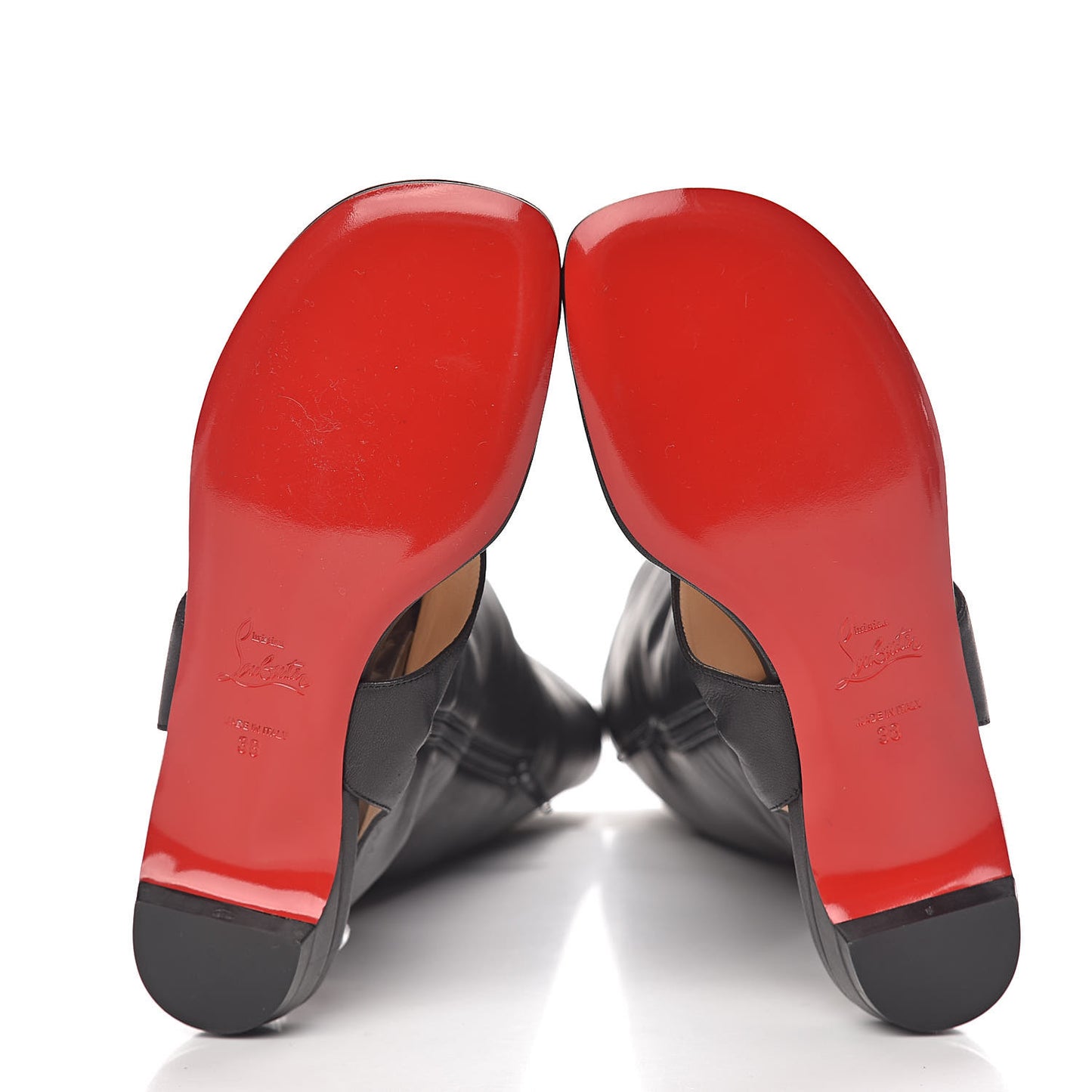Calfskin From Sand Flat Sandals 38 Black