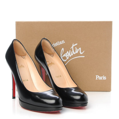 Christian Louboutin Jazz Calf New Simple 120 Pumps 37 Black 15 of 15