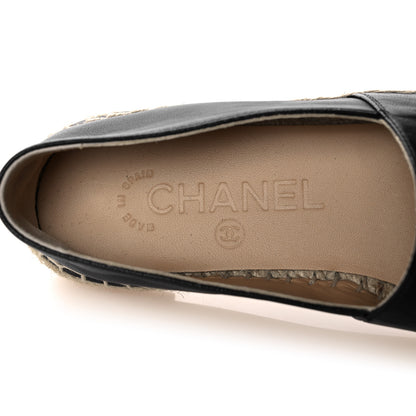 Chanel Lambskin CC Espadrilles 35 Black 7 of 9