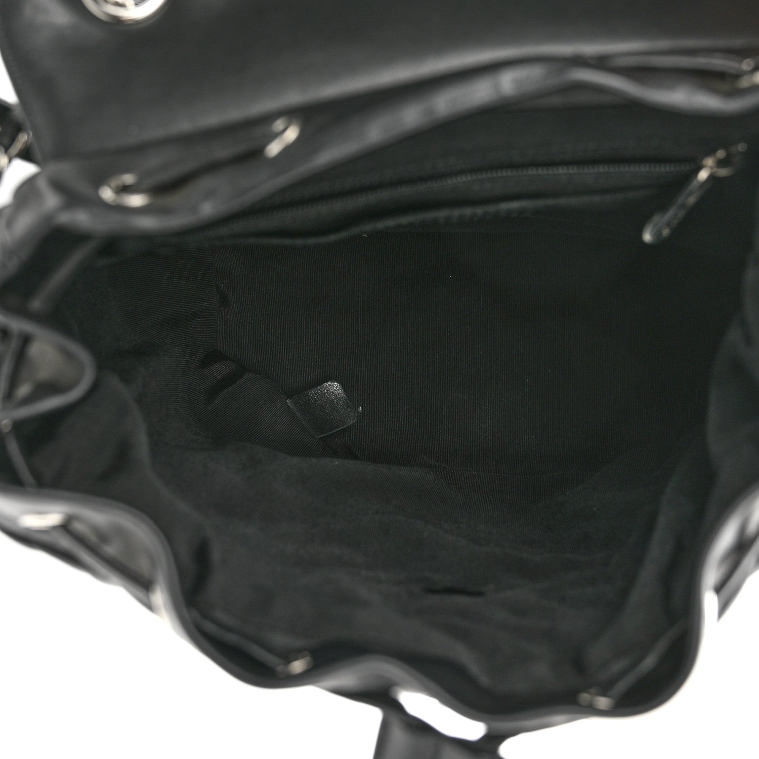 Chanel Calfskin Chevron Quilted Small Urban Spirit Backpack Black 5 of 10