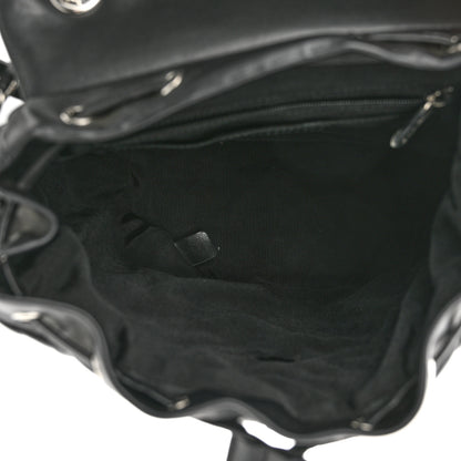 Chanel Calfskin Chevron Quilted Small Urban Spirit Backpack Black 5 of 10