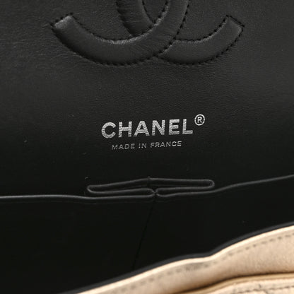 Chanel Metallic Lambskin Quilted Medium Double Flap Gold Black 6 of 10