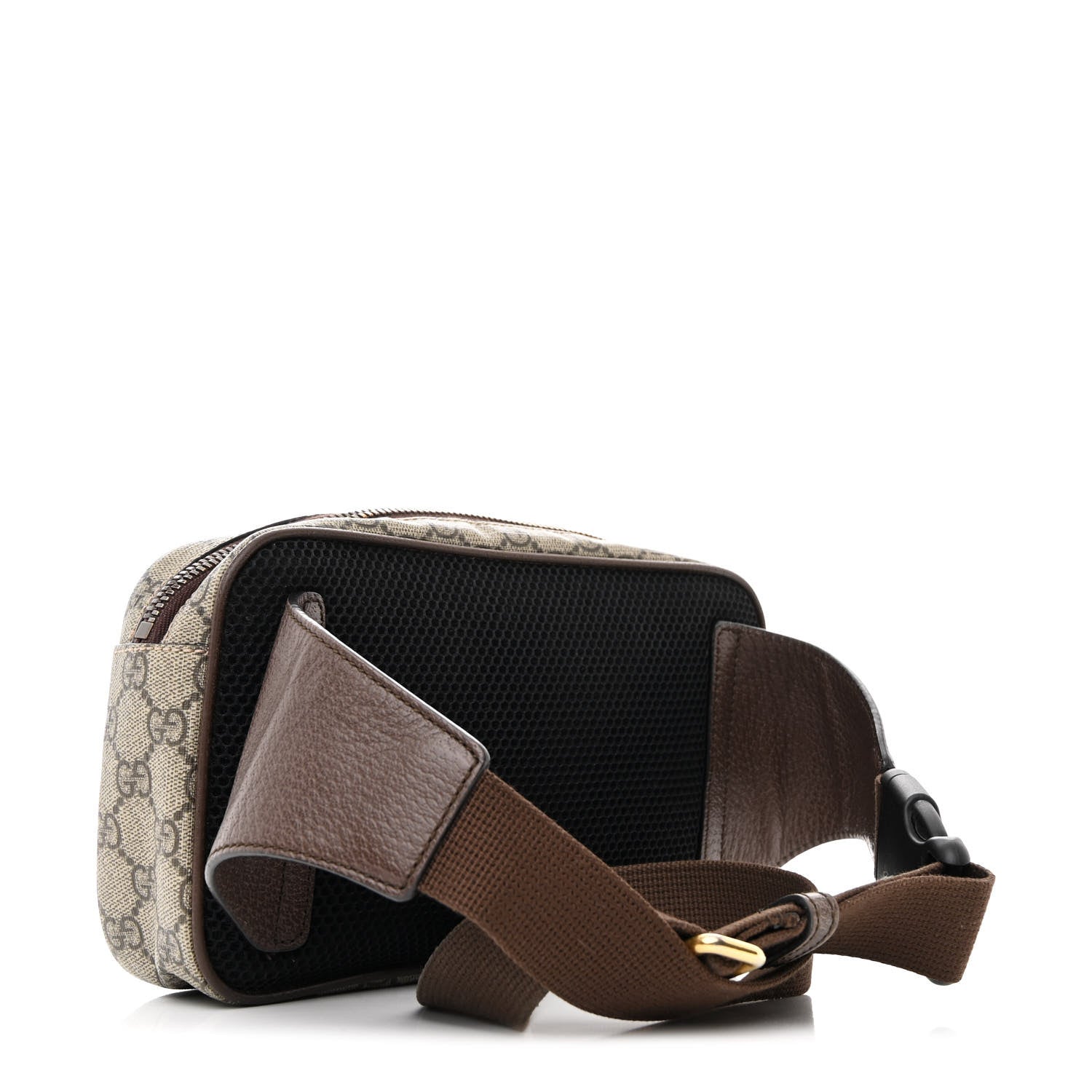 Gucci Soft GG Supreme Monogram Medium Ophidia Belt Bag Dark Brown 3 of 10