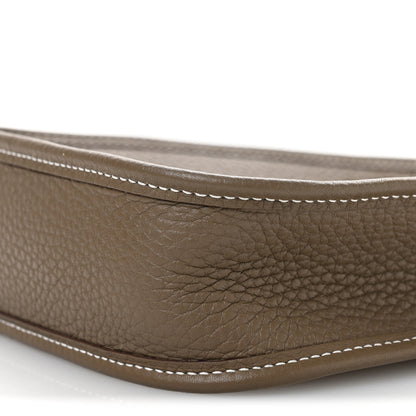 Hermes Taurillon Clemence Amazone Evelyne TPM Etoupe Bleu Indigo 10 of 11