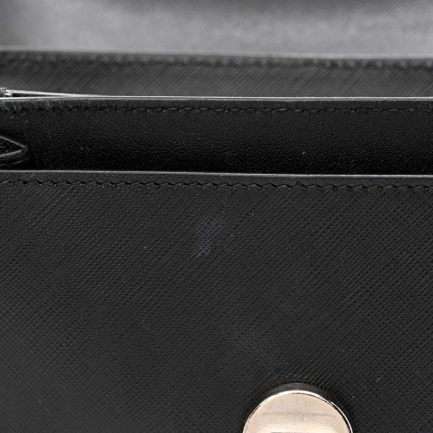 Saffiano Sandrine Shoulder Bag Black