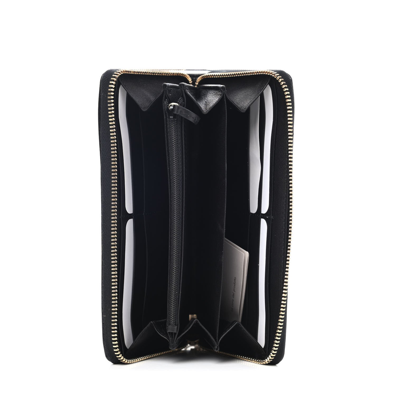 Gucci Patent Calfskin Soho Zip Around Wallet Black 4 of 4