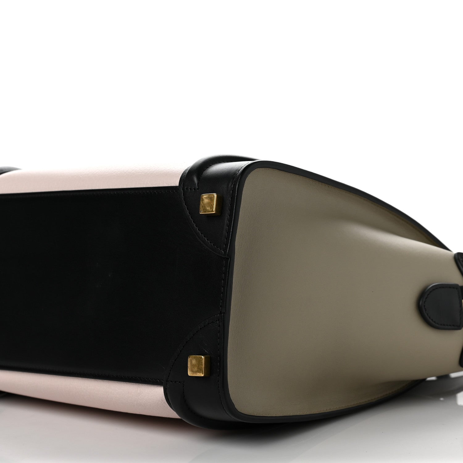 Celine Goatskin Smooth Calfskin Micro Tri-Color Luggage Olive 7 of 8