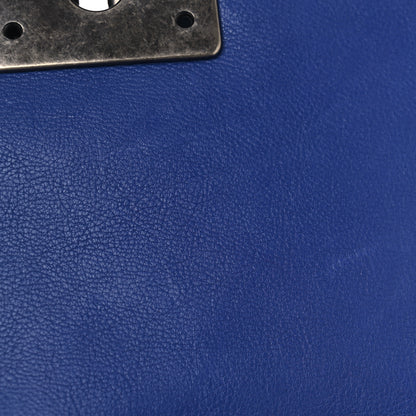 Chanel Calfskin Quilted Medium Boy Flap Blue 9 of 16