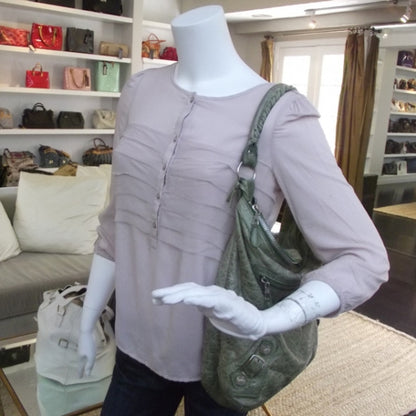 Balenciaga Agneau Day Hobo GSH Vert Thyme 2 of 11