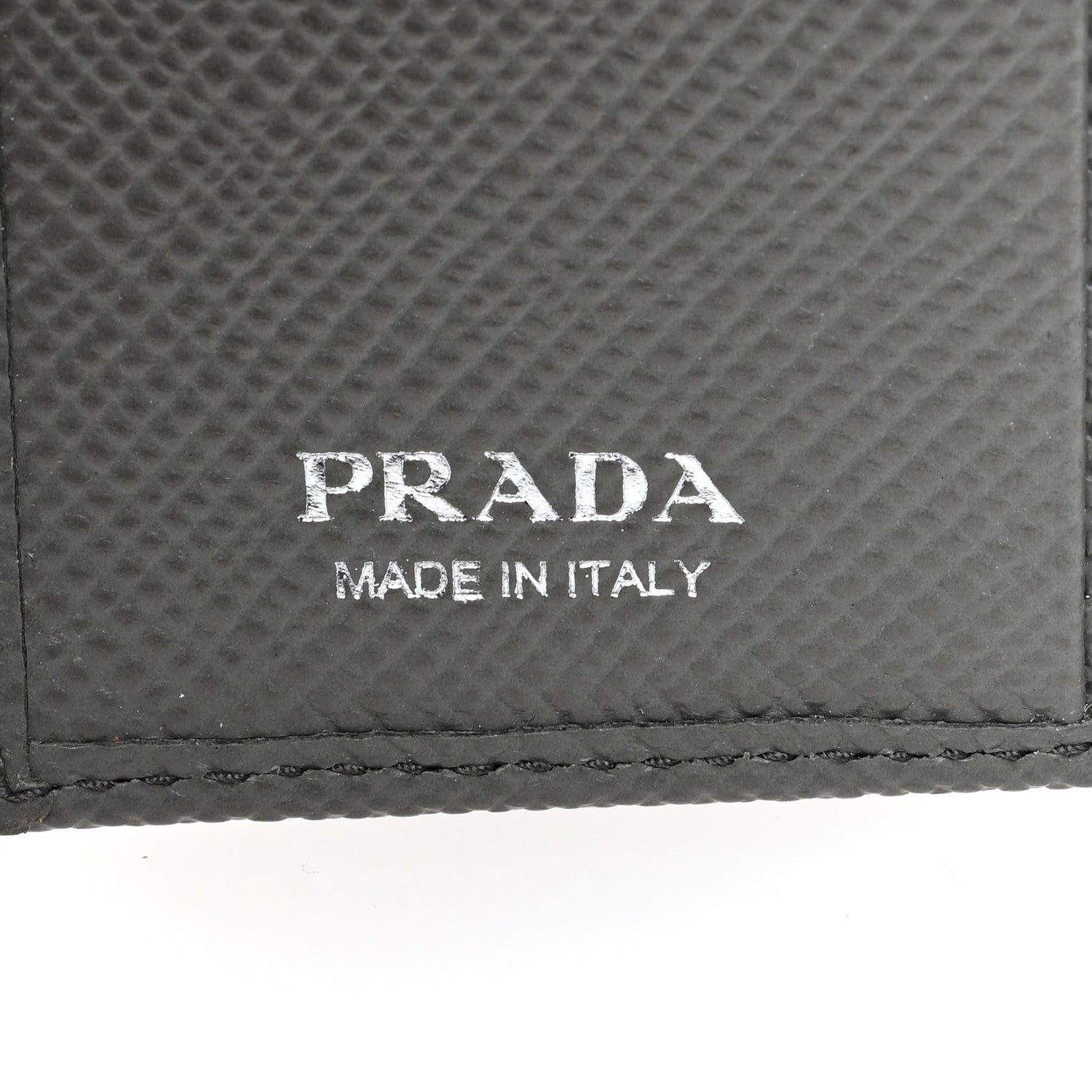 Prada Saffiano Metal Compact Snap Bi-Fold Wallet Marmo 6 of 6