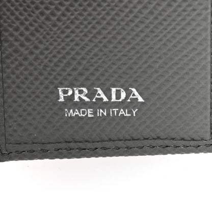 Prada Saffiano Metal Compact Snap Bi-Fold Wallet Marmo 6 of 6